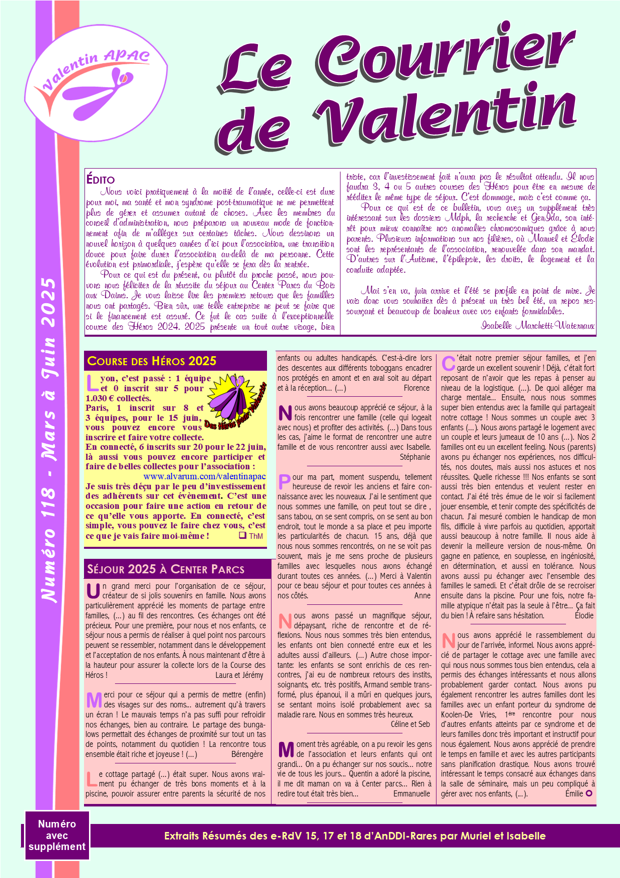 Le courrier de Valentin